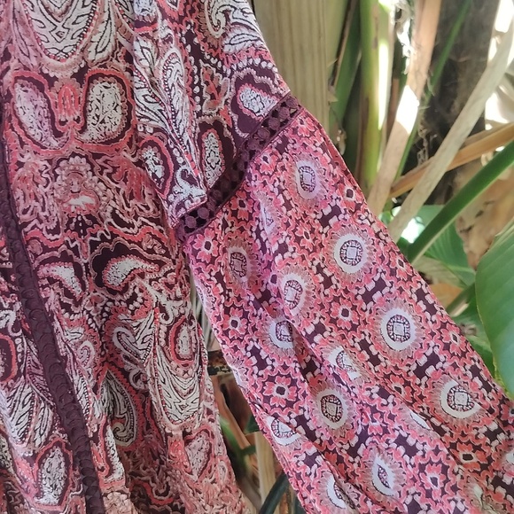 Emma G Paisley Print Women's Top medium - Picture 4 of 9